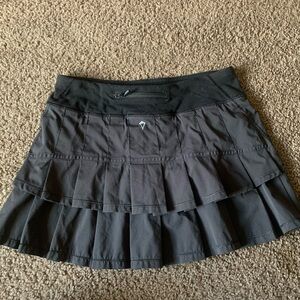 Lululemon Ivvia Black Pleated Tennis Skort